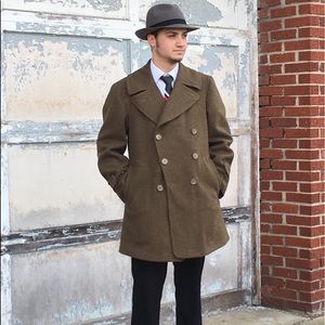 Vintage WW2 wool coat